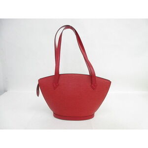 Louis Vuitton Shoulder Jacques Castilian Tote Bag Saint Epi Red